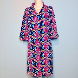 Katherine Way- Vibrant Multicolor Patterned Dress